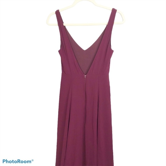SMYM Jenn Maxi Dress in Merlot Chiffon nwot - Picture 7 of 14